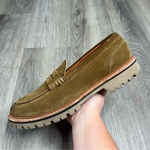 Allen Edmonds Freeport‎ Weatherproof Lug Penny Loafers Caper Suede Men’s 11 D